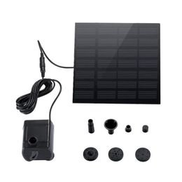 Garden Decorations Solar Power Floating Fountain Water Pump Brushless Motor For Pool Decorative Outdoor