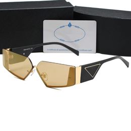Occhiali da sole da uomo di design Moda neri trasparenti classici occhiali a specchio occhiali da sole triangolari classici retrò per donna