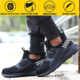 Boots Safety Shoes Protective Men's Anti-Piercing Work Summer Summer Breathable and Deodorant Mens