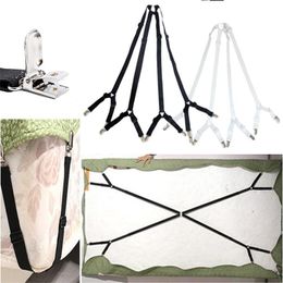 Hooks & Rails 1 Set Elastic Rope Adjustable Bed Sheet Holder Cover Fixing 8 Or 12 Clips Deskcloth Gripper Quilts Buckle For Home