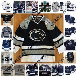 2022 NCAA Frozen Four Penn State Nittany Lions Hockey Jersey 16 Mason Snell 17 Chase McLane 18 Clayton Phillips 8 Chase Berger (C) 5 Kevin
