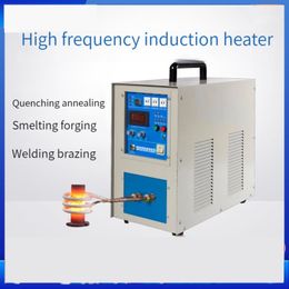 15kw High Frequency Induction Heater Steel Quenching Metal Annealing Equipment High Frequency Welding Machine Metal Melting Furnace 220V