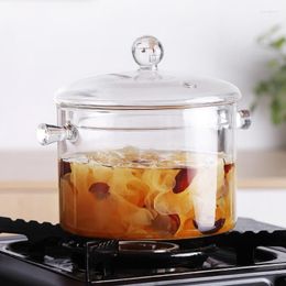 Plates Japanese Heat-resistant Glass Bubble Noodles Bowl Can Be Used For Small Open Fire Stew Soup Pot Cooking Household