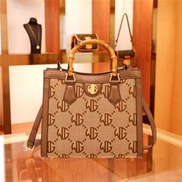 2023 Purses Clearance Outlet Online Sale French old flower bamboo knot new women's cross-body one-shoulder portable high-grade fashion Tote bag
