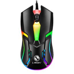 Mice Wired Backlit Mouse Competitive Gaming Mouse Notebook Office Luminous Mouse 230206