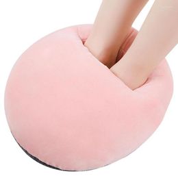 Carpets USB Rechargeable Heated Foot Warmer Electric Winter Soft Plush Heating Feet For Home Travel