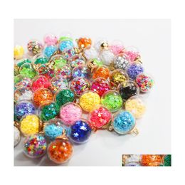 Pendant Necklaces S1823 Fashion Jewellery Colorf Diy Glass Ball Beads Bag Mobile Phone Clasp Earrings Accessories C3 Drop Delivery Pend Dhsac