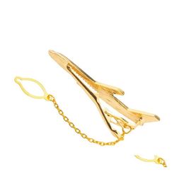 Tie Clips Classical Bar Spitfire War Aeroplane Design Clip For Mens Aircraft Pin 1936 T2 Drop Delivery Jewellery Cufflinks Clasps Dh7Of