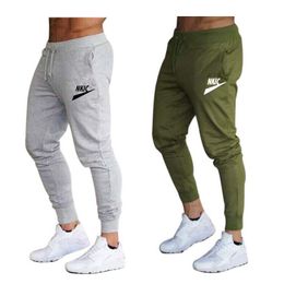 Gym Training Jogging Hosen Jogger neue Männer Kordelzug Jogginghose Sport Hosen Mode Hip Pop Trackpants Casual Bottoms Marke LOGO drucken