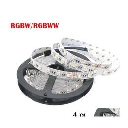 Led Strips Rgbw Strip 5050 Smd Dc12V 24V Flexible Light 4 Colours In 1 Chip 60 Led/M Nonwaterproof 5M/Lot Drop Delivery Lights Lighti Dhdlj