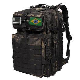 Rucksack 25L50L Armee Militär Taktische Große Molle Wandern s Taschen Business Männer 230204