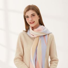 Scarves Warm Autumn And Winter Color Grid Scarf Female Japan South Korea Sweet Wind Imitation Cashmere Shawl