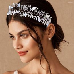 Headpieces HP290 Rhinestone Headpiece Bridal Headwear Wedding Tiara Headbands Silver Bride Hair Jewellery Wreath Accessories