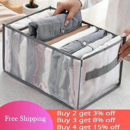 Storage Boxes Foldable Closet Organizer Drawer Divider For Jeans Underwear Socks Box Pants Clothes