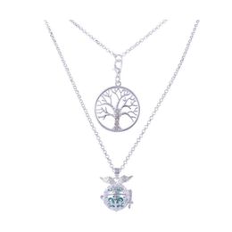 Pendant Necklaces Tree Of Life Essential Oil Diffuser Mtilayered Necklace Aromatherapy Cage Wing Charm For Women S Fashion Jewellery D Ottku