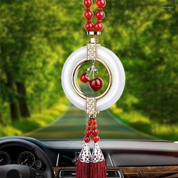 Interior Decorations Auto Accessories Ping An Operator Decorative Furnishing Articles High-end Jewelry Rearview Mirror Pendant Creative