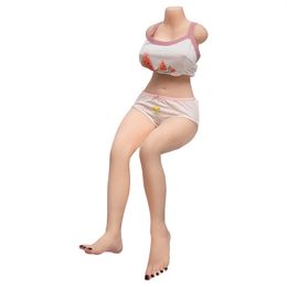80CM Real Adult Toys Beauty Physical Doll Half Bodyl Person Reverse Sex Doll Full Silicone Masturbation 3D Three-Dimensional Female Half Body E116