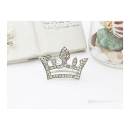 Hair Clips Barrettes Crown Brooches Pins High Quality Fashion Jewellery Christmas Eyecatching Exquisite Brooch Carshop2006 Drop Deliv Dhszo