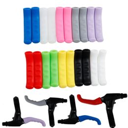 Bike Handlebars &Components 2PCS Silicone Gel Brake Handle Lever Cover Mountain Road Cycling Protection MTB Fixed