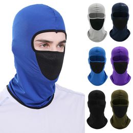 Berets Motorcycle Face Mask For Men Sun Protection Dustproof Riding Hat Hood Windproof Breathable Outdoor Balaclava