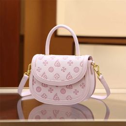 2023 Bags Clearance Outlets Pink Saddle Versatile Small Women's New Fashion Summer Leisure One Shoulder Oblique Straddle Portable Underarm Bag