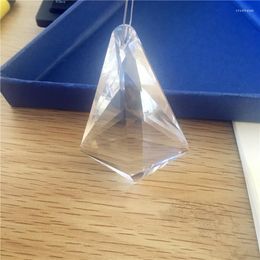 Chandelier Crystal 20pcs/Lot Clear Transparent 63 43 22mm Glass Horns Shape Pendants Parts Prism For Bar Stage Decoration