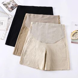 Maternity Bottoms 2851# Leisure Pants Summer Cotton Shorts Elastic Waist For Pregnant Women Belly Support Trousers