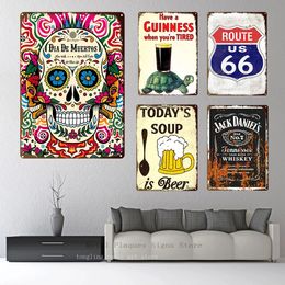 Funny Beer Metal Tin Sign Plaque Metal Plate Vintage Iron Poster Wall Art Painting for Pub Club Man Cave Bar Decoration w01