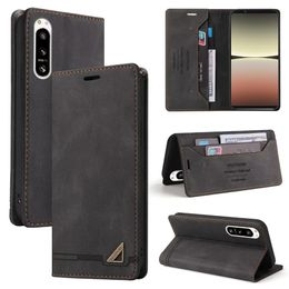 Phone Cases For Sony Xperia 10 5 1 V IV III II 20 Wallet Retro PU Leather Cover Case Capa Fundas Coque