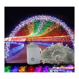 Led Strings 10M 100Led Waterproof 110V 220V Christmas Twinkle Lighting For Party Weddking Decoration Drop Delivery Lights Holiday Dhqy5