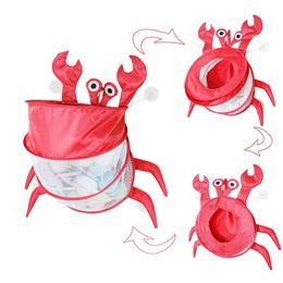 Storage Boxes & Bins Baby Bath Bag With Strong Suction Cups Cute Animal Shape Foldable Organiser Lightweight Portable For Children DIN889