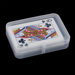 Rectangular Plastic Box Transparent Playing CARDS Plastic Box PP Storage Boxes Packing Case SN624