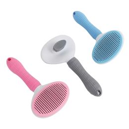 Dog Supplies Grooming Self Cleaning Slicker Brush For Dog Cat Pet Shedding Comb Hair Remover Brosse Grooming Tool Massages Particle