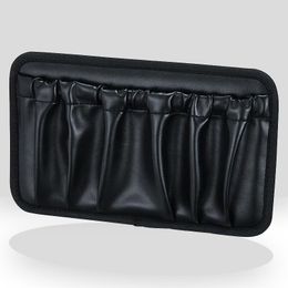 Car Organizer PU Leather Seat Side Storage Bag Auto Accessories Universal Organiser Phone Pen Key Styling Door Stick Paste Pockets Holder