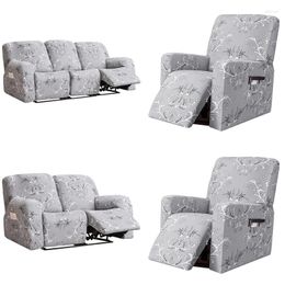 Chair Covers 1 2 3 Seater Recliner Sofa Cover Elastic Slipcover For Living Room Stretch Spandex Lounger Armchair Furniture