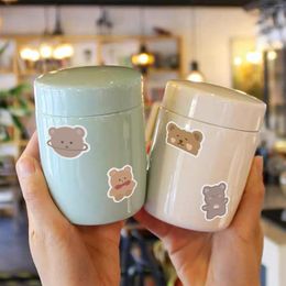 Gift Wrap 90PCS Cartoon Bear Sticker Suitcase Cup Waterproof Decor Label Kraft Paper Graffiti Stickers Scrapbooking Supplies