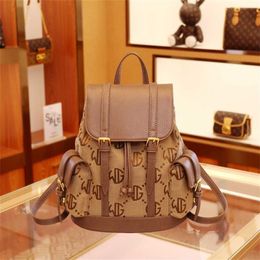 Designer handbag Store 60% Off Hong Leather New Folding Bag Classic Versatile Women's Backpack Fashion