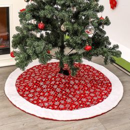 Christmas Decorations 48 Inch Snowflake Tree Skirt/Christmas Stocking Holiday Ornaments Home Party