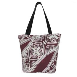 Evening Bags NOISYDESIGNS Women Handbags Traditional Ethnic Tribes Pattern Eco Linen Tote Bag Polynesian Shoulder Shopping