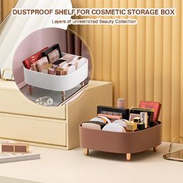 Storage Boxes Desktop Cosmetics Organiser Bin Self-Adjustable Classified Basket Thick PP Materials For Office Home Sundries JS22