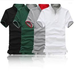 Men's Polos Arrival Cotton Men Polo-Shirt Tops Fashion Brand Plus Size Short Sleeve Black White Polo Shirt Homme Camisa