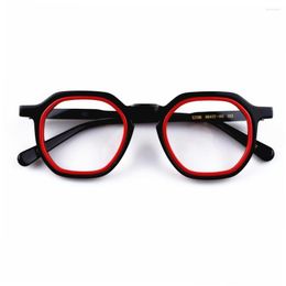 Sunglasses Frames Acetate Glasses Heavy Industry Twocolor Stitching Design For Men Women Square Male Myopia Optical Prescription Eyewear