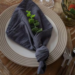 Table Napkin 6pcs Wedding Napkins Cloth Cotton Serving Decor Dinner Towel For Kitchen Birthday Party Home 40x60cm