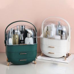 Storage Boxes Makeup Drawer Organizer Waterproof Dustproof Cosmetics Box Bathroom Desktop Skin Care Fashion Big Capacity