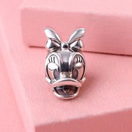 925 Sterling Silver Lovely Cartoon Duck Bead Fits European Jewellery Pandora Style Charm Bracelets