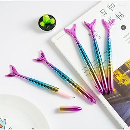 20pcs Fashion Cute Creative Mermaid Gel Pen School Office Supplies Kawaii Stationery Gift Student Writing Glitter