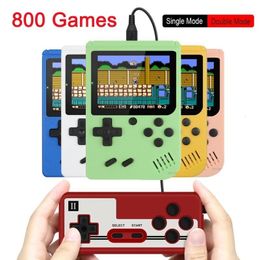 Portable Game Players 800 IN 1 Retro Video Game Console Handheld Game Player Portable Pocket TV Game Console AV Out Mini Handheld Player for Kids Gift 230206