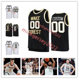 College Basketball Wears Custom Stitched Wake Forest Demon Deacons Basketball Jersey Mens Youth 3 Chris Paul 21 Tim Duncan 2 Cameron Hildreth 52 Grant van Beveren