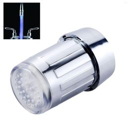 Kitchen Faucets ABS Water Faucet Tap Nozzle Temperature Sensor Control Single Colour Glow Indicator Blue LED Light Change Spout Bathroom