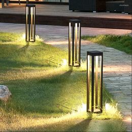 Aluminium Square Lawn Lamp Led Modern Simple Garden Lights Outdoor Landscape Park 20cm 40cm 60cm